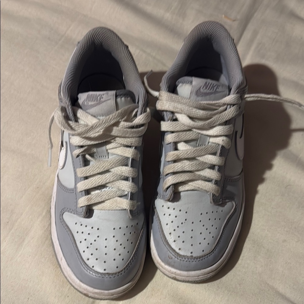 Nike Gray and White Sneakers